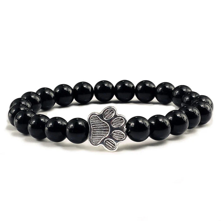 Turquoise Beaded Bracelet Riona with Paw Print