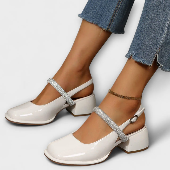 Klara - Mary Janes mit Glitzer-Riemen