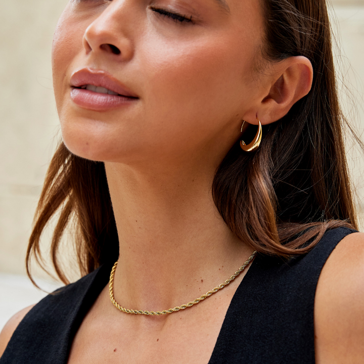 Gold-Plated Hoop Earrings Caoimhe