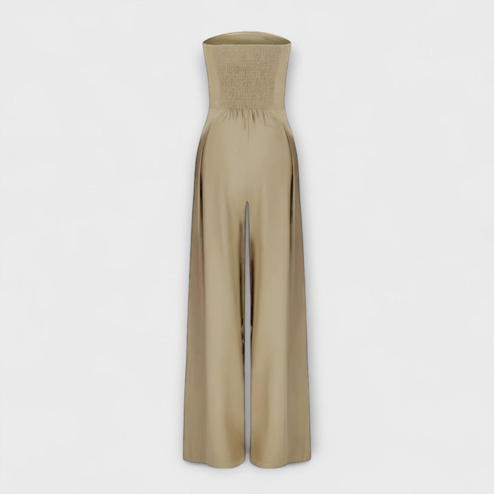 Amélie - Eleganter dunkelblauer Bandeau-Jumpsuit