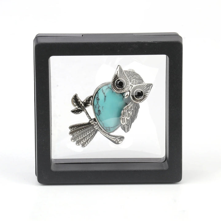 Crystal Owl Wisdom Pendant Necklace