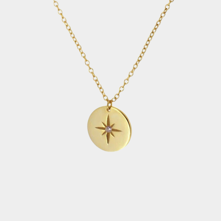 Gold Necklace Aoibhinn with Star Motif
