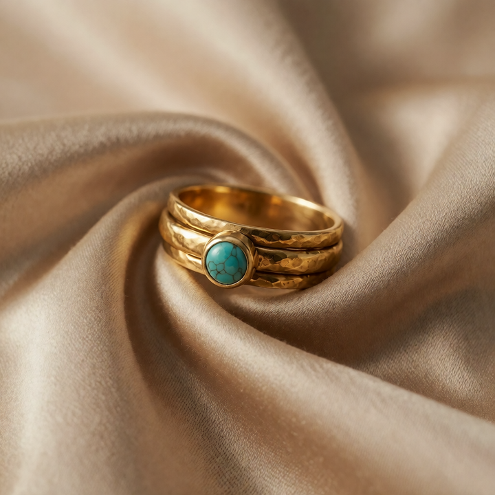 Gold Ring Dervla with Turquoise