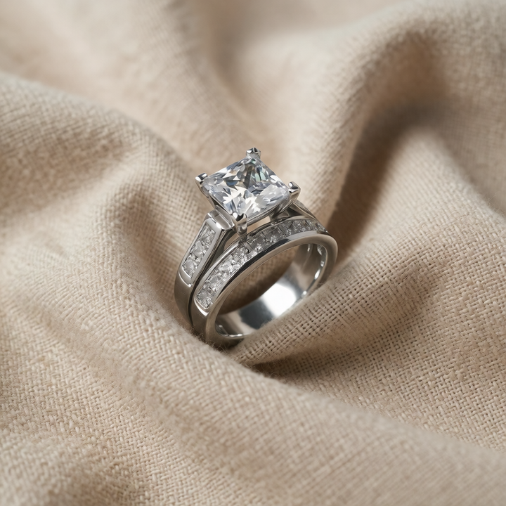 Silver Ring Siobhán with Cubic Zirconia