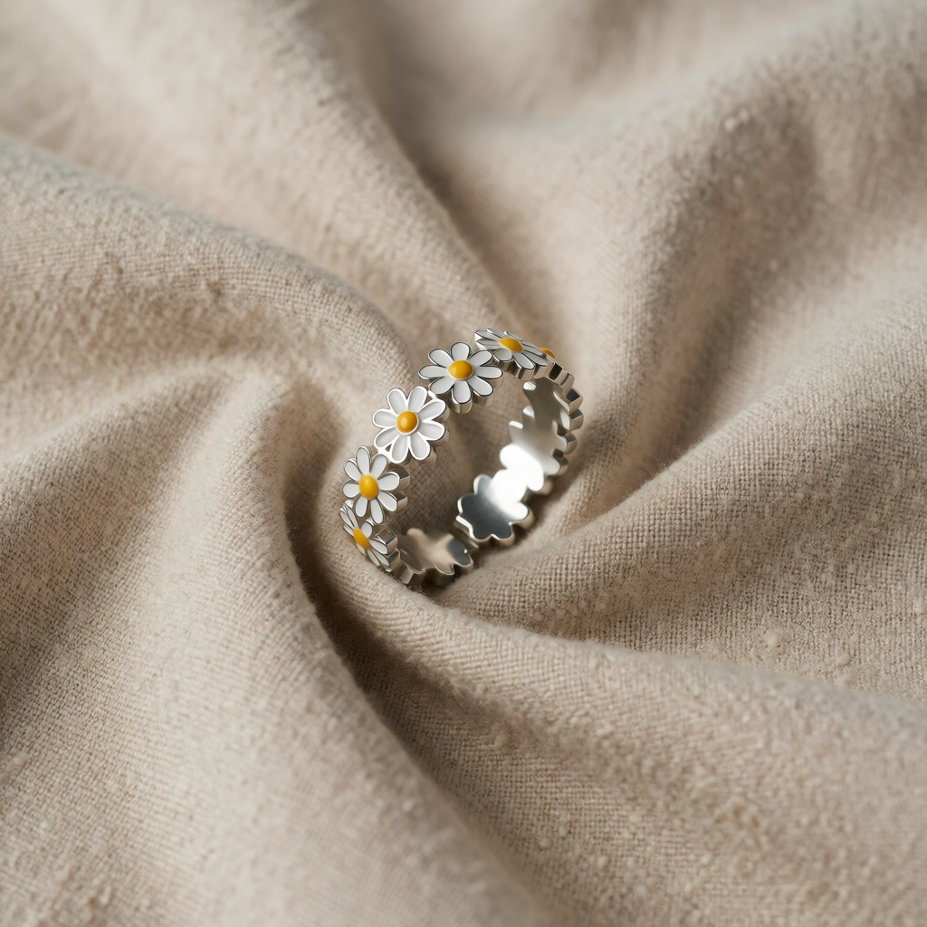 Silver Daisy Ring Fiadh
