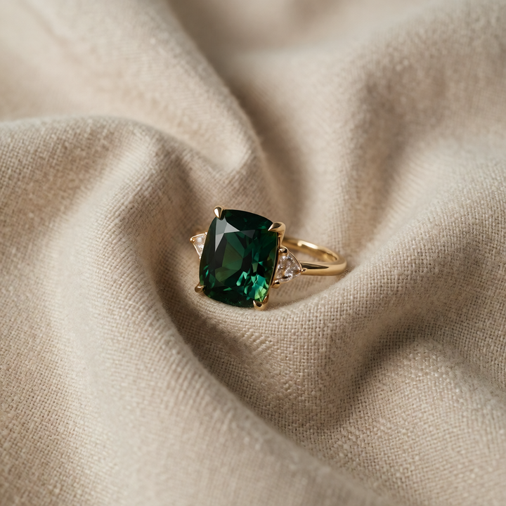 Gold Ring Siobhán with Emerald