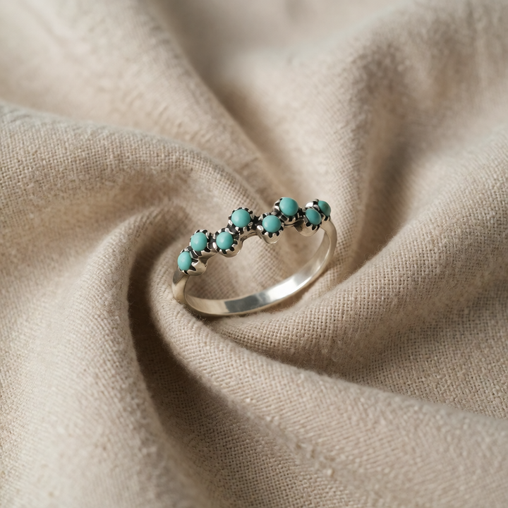 Silver Ring Bláthnaid with Turquoise