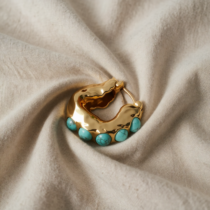 Gold Ring Dáiríne with Turquoise