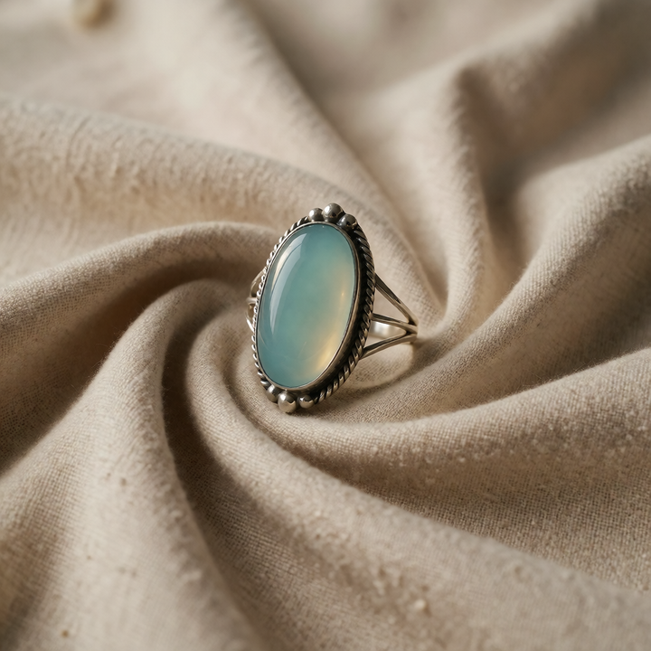 Silver Statement Ring Aoibhinn with Turquoise
