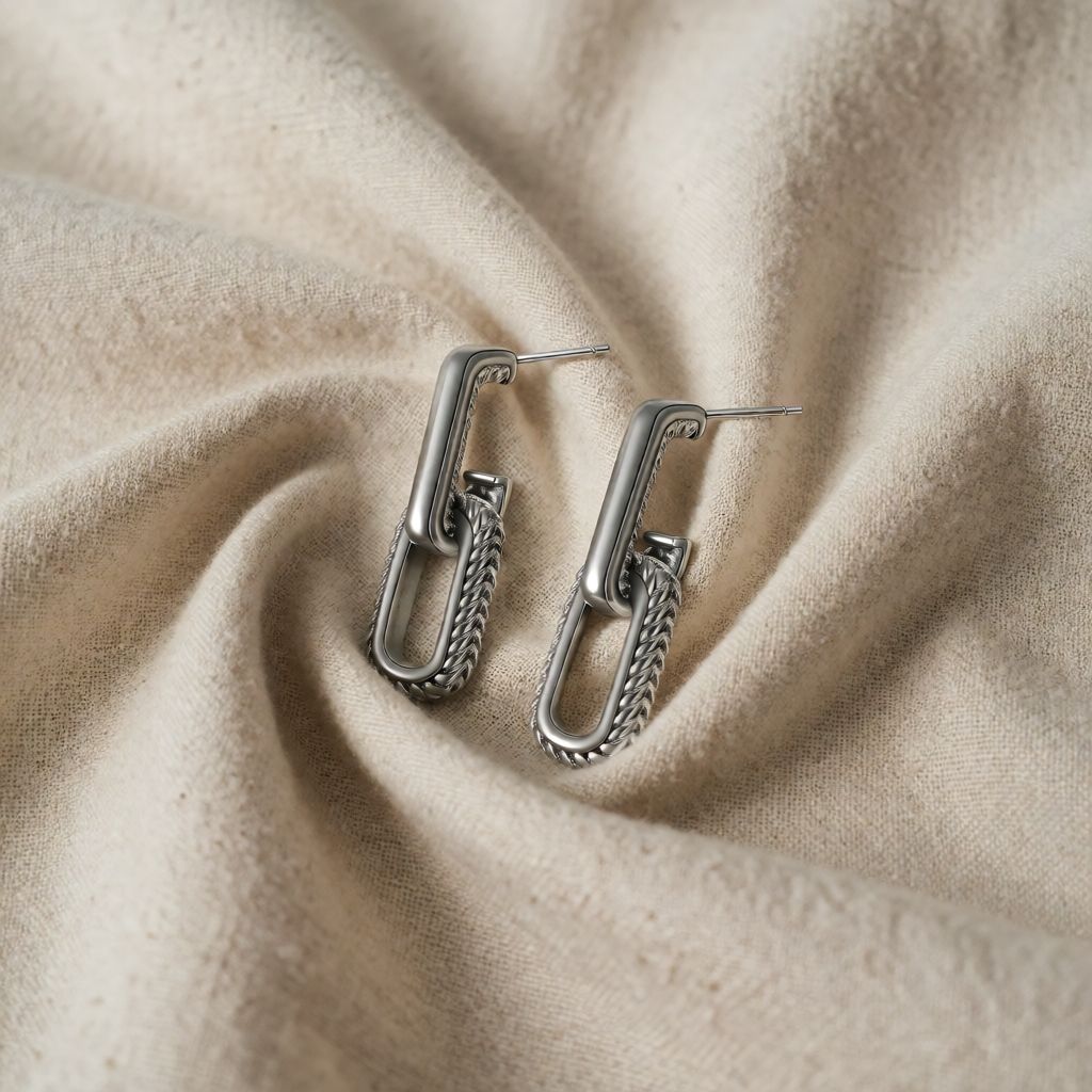 Silver Drop Earrings Eithne