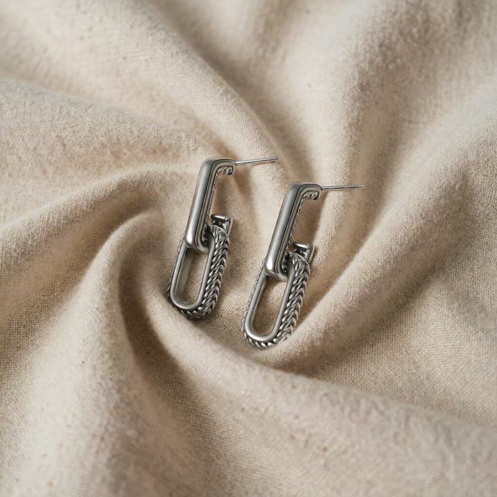 Silver Drop Earrings Eithne