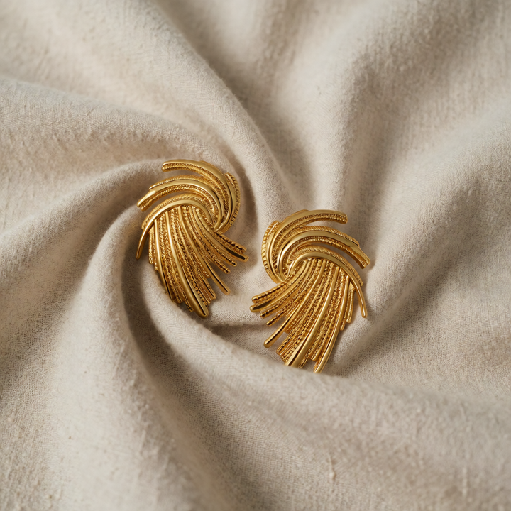Gold Stud Earrings Fionnuala
