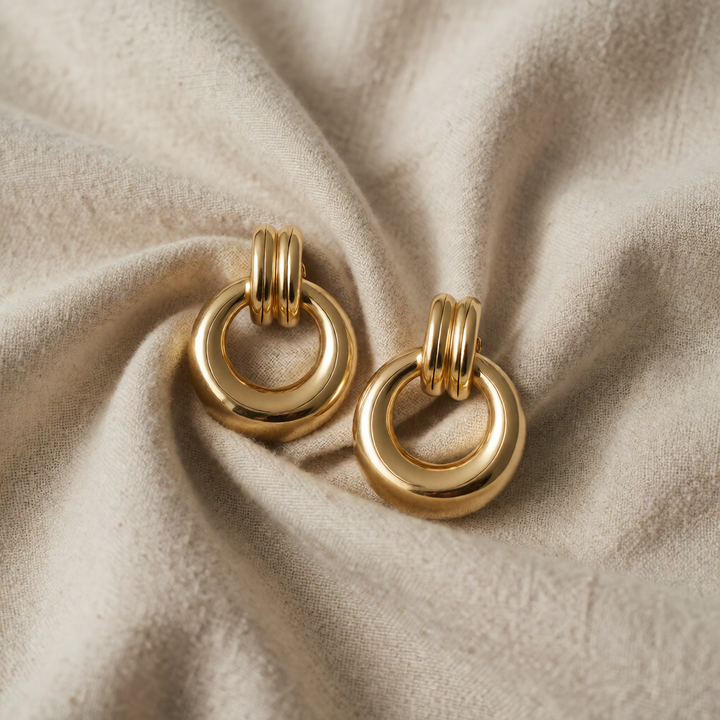 Gold Drop Earrings Nuala