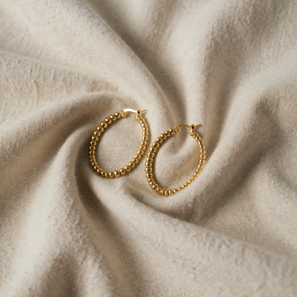 Gold Hoop Earrings Órla