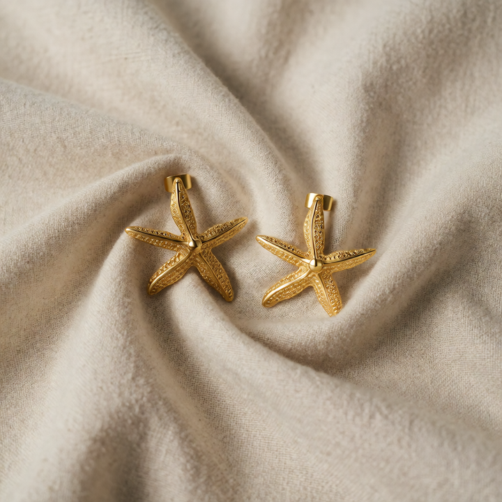 Gold Starfish Stud Earrings Aoibhinn