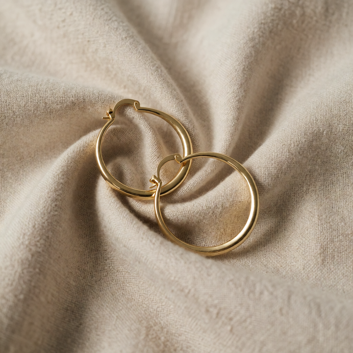 Gold Hoop Earrings Clíona