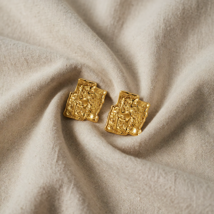 Gold Stud Earrings Sorcha