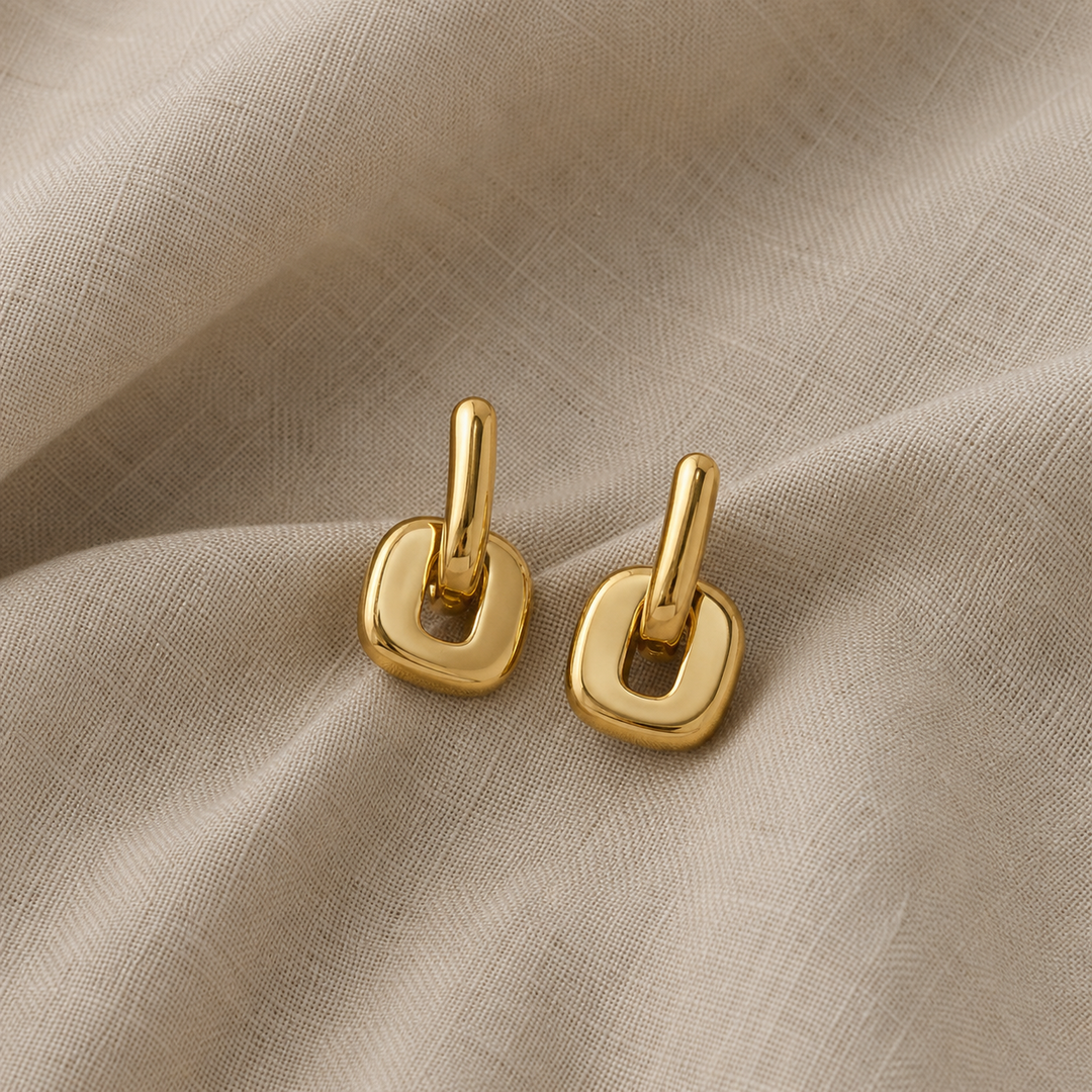 Gold Drop Earrings Nuala