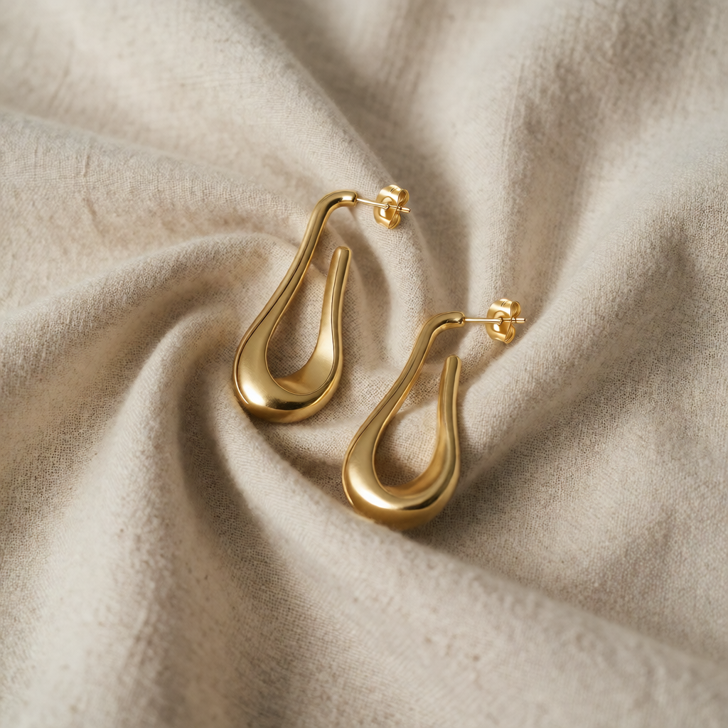 Gold Hoop Earrings Aisling