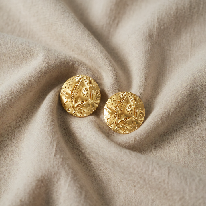 Gold Stud Earrings Dervla