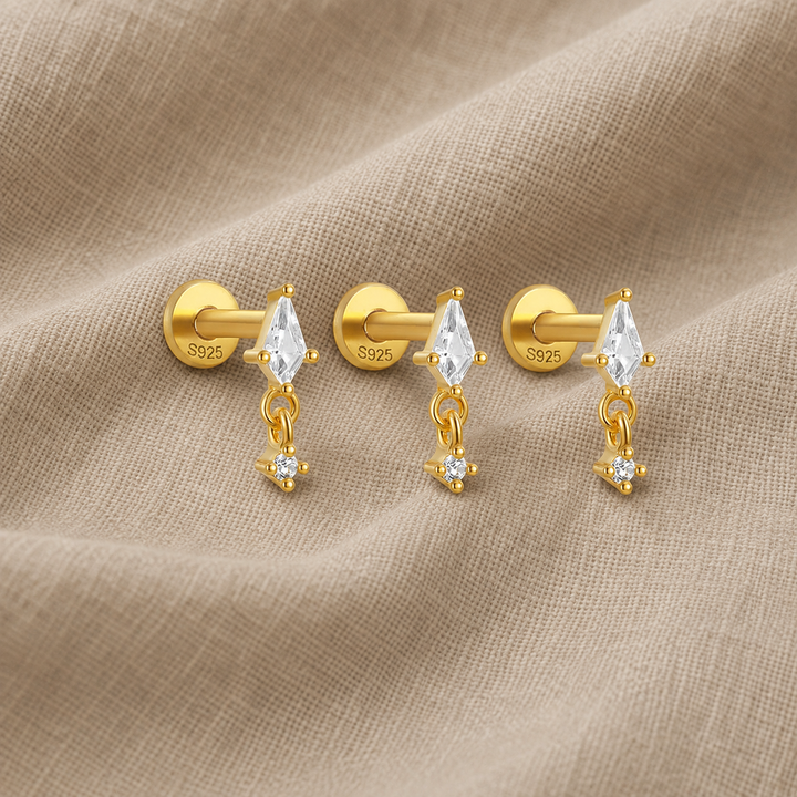 Gold Ring Eabha with Kite Crystal