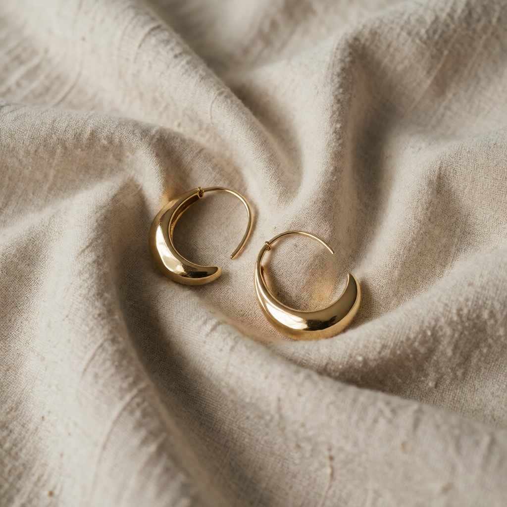 Gold Hoop Earrings Sorcha
