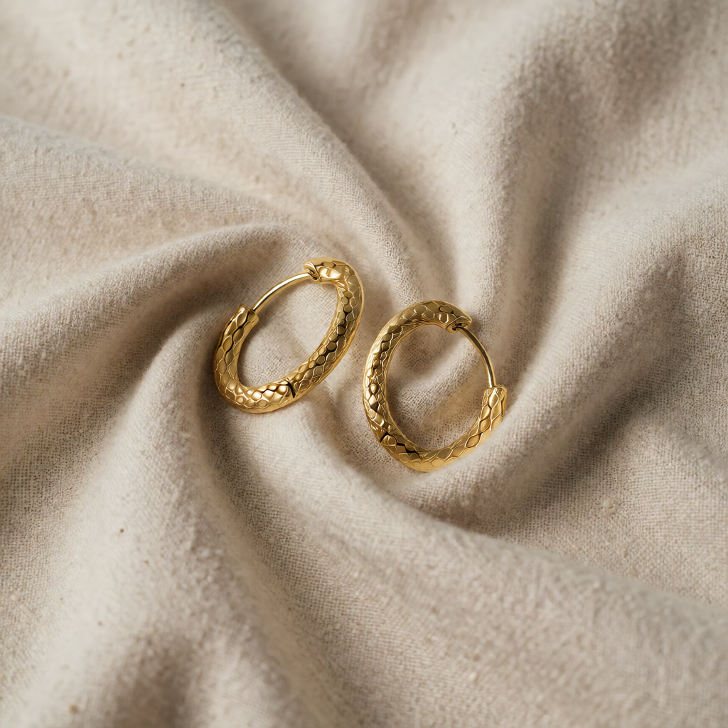 Gold Hoop Earrings Étaín