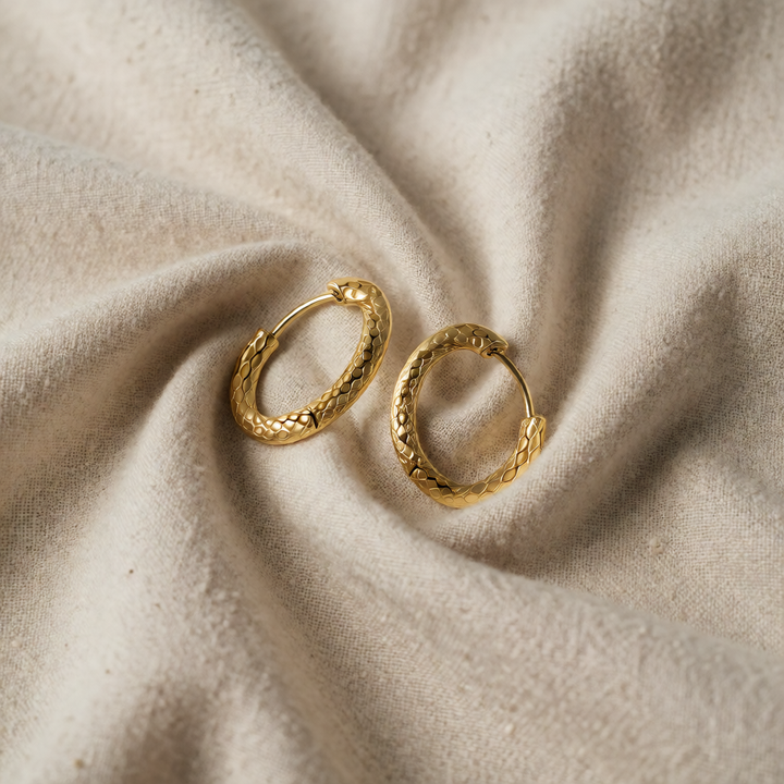 Gold Hoop Earrings Étaín