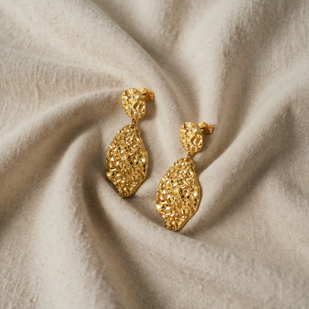 Gold Drop Earrings Siobhán