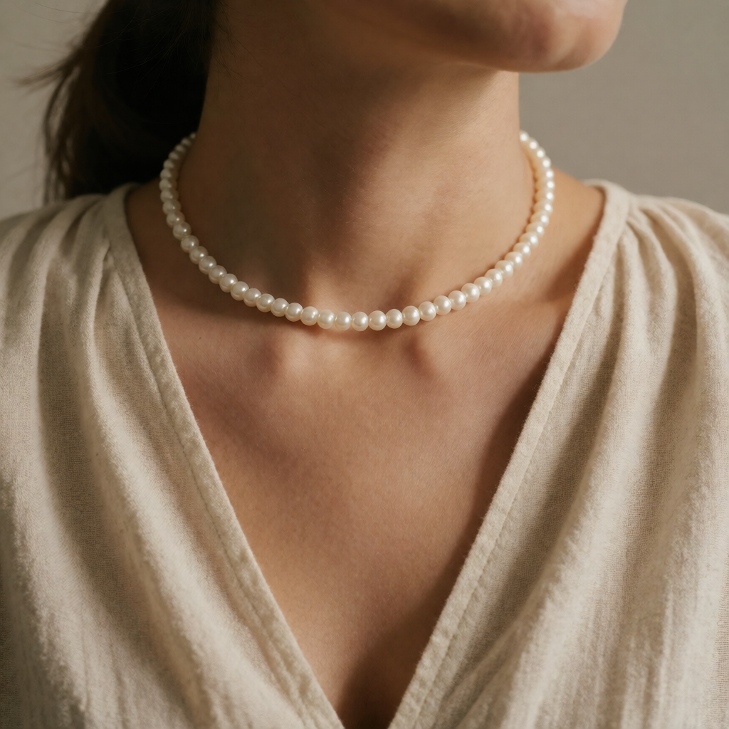 Pearl Beaded Necklace Áine
