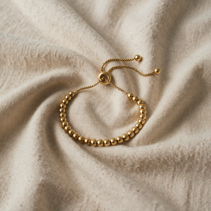 Gold Beaded Bracelet Emer