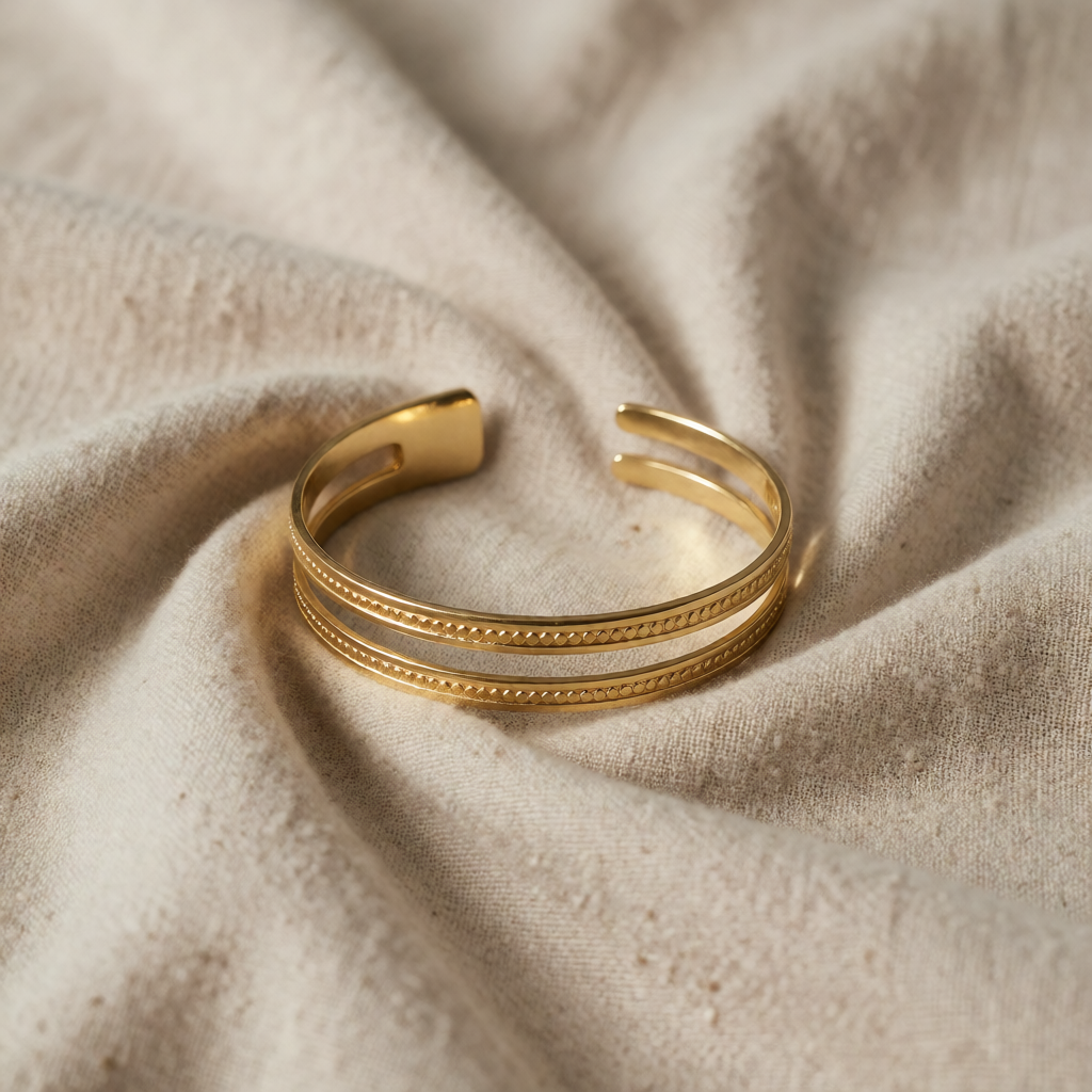 Gold Cuff Bracelet Nuala