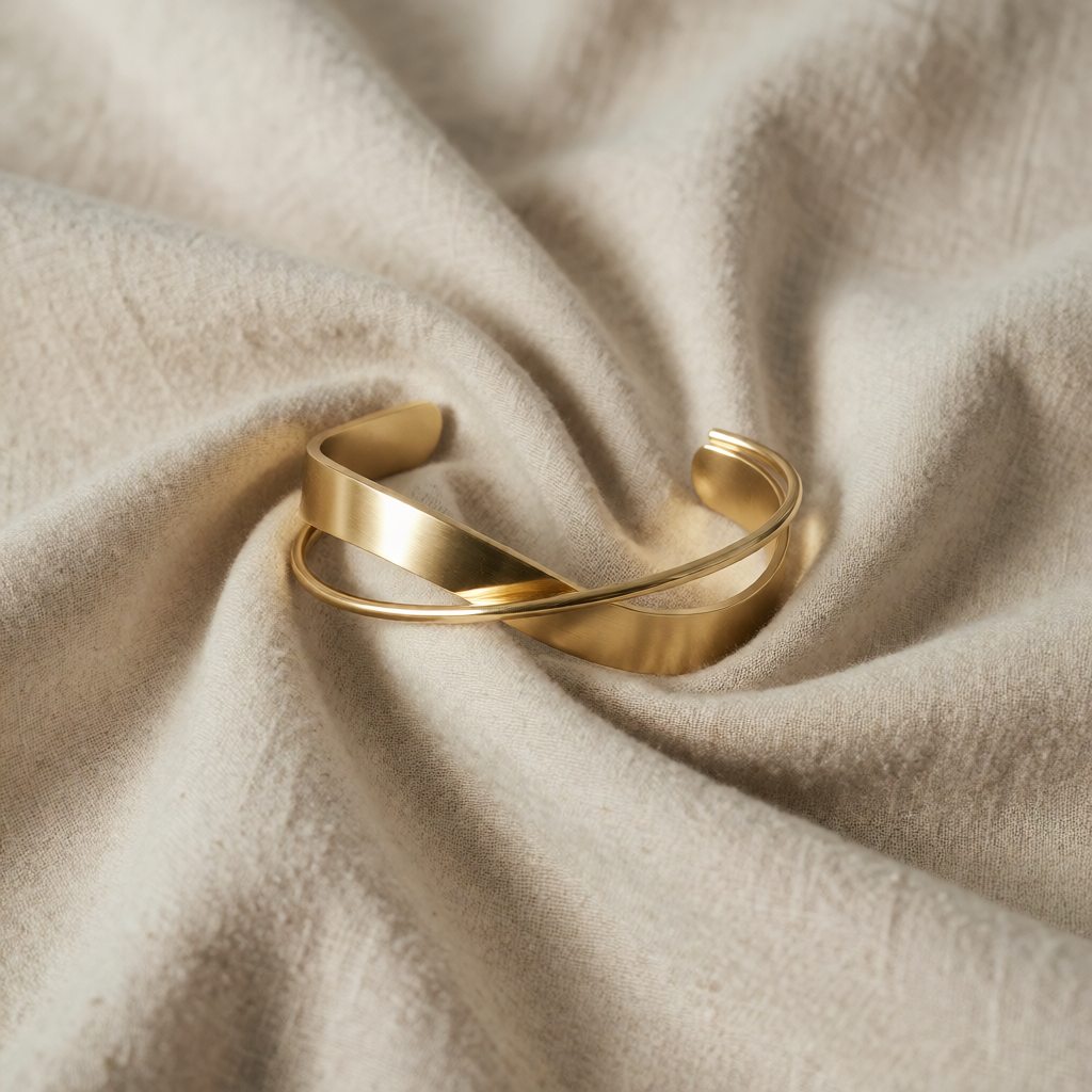 Gold Cuff Bracelet Clíona
