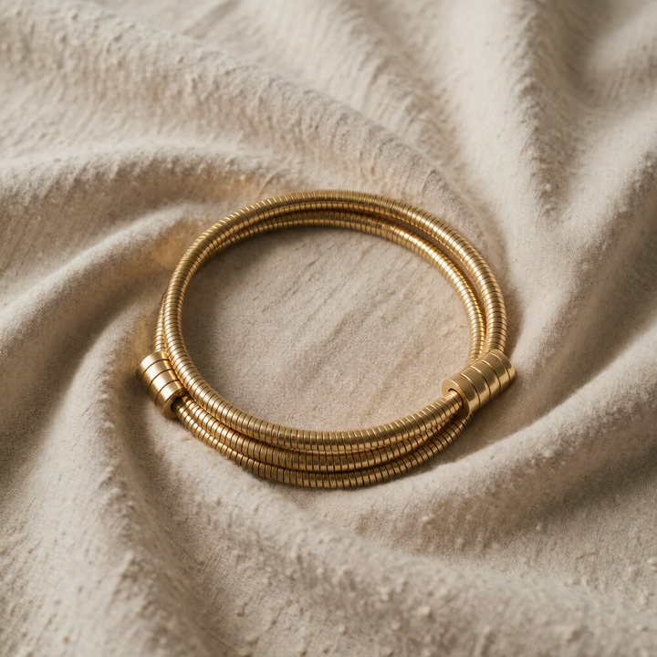 Gold Multi-Strand Coil Bracelet Órla