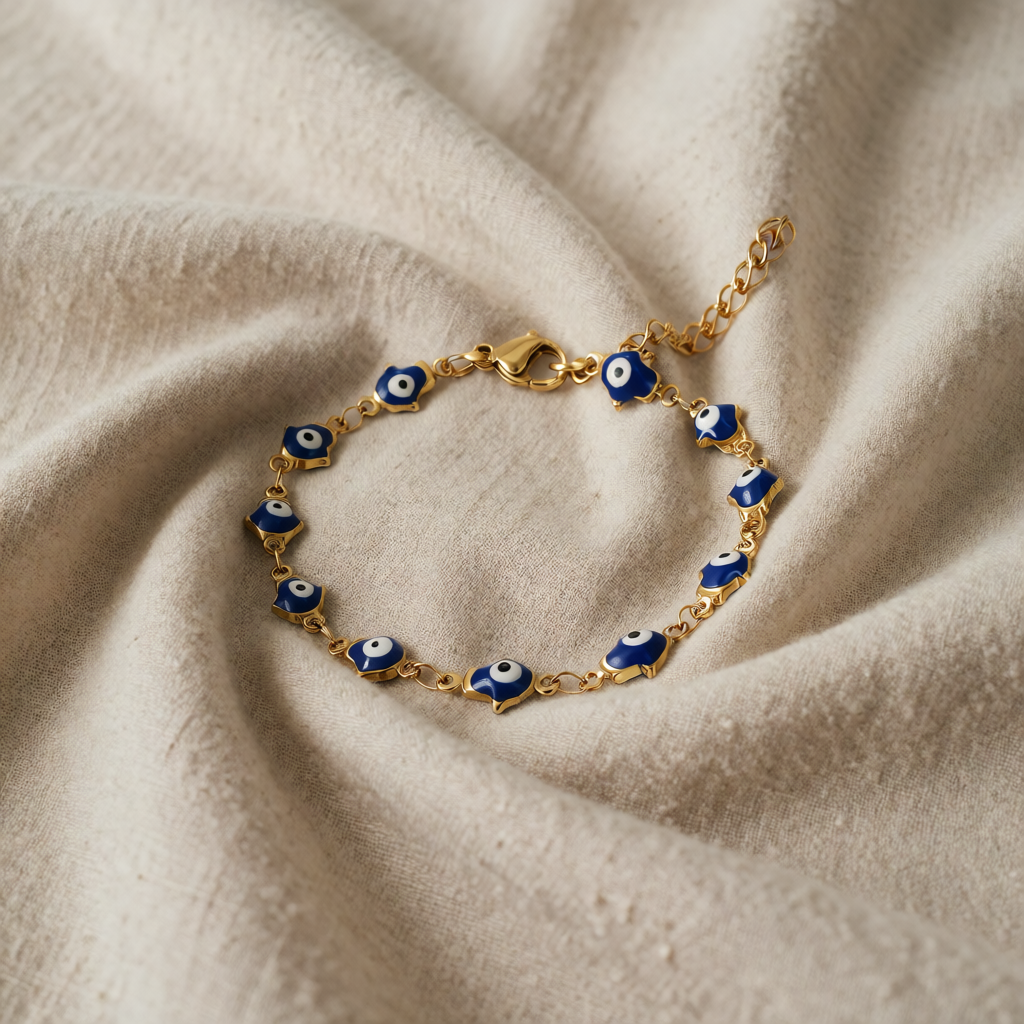 Gold Evil Eye Bracelet Aoibhinn