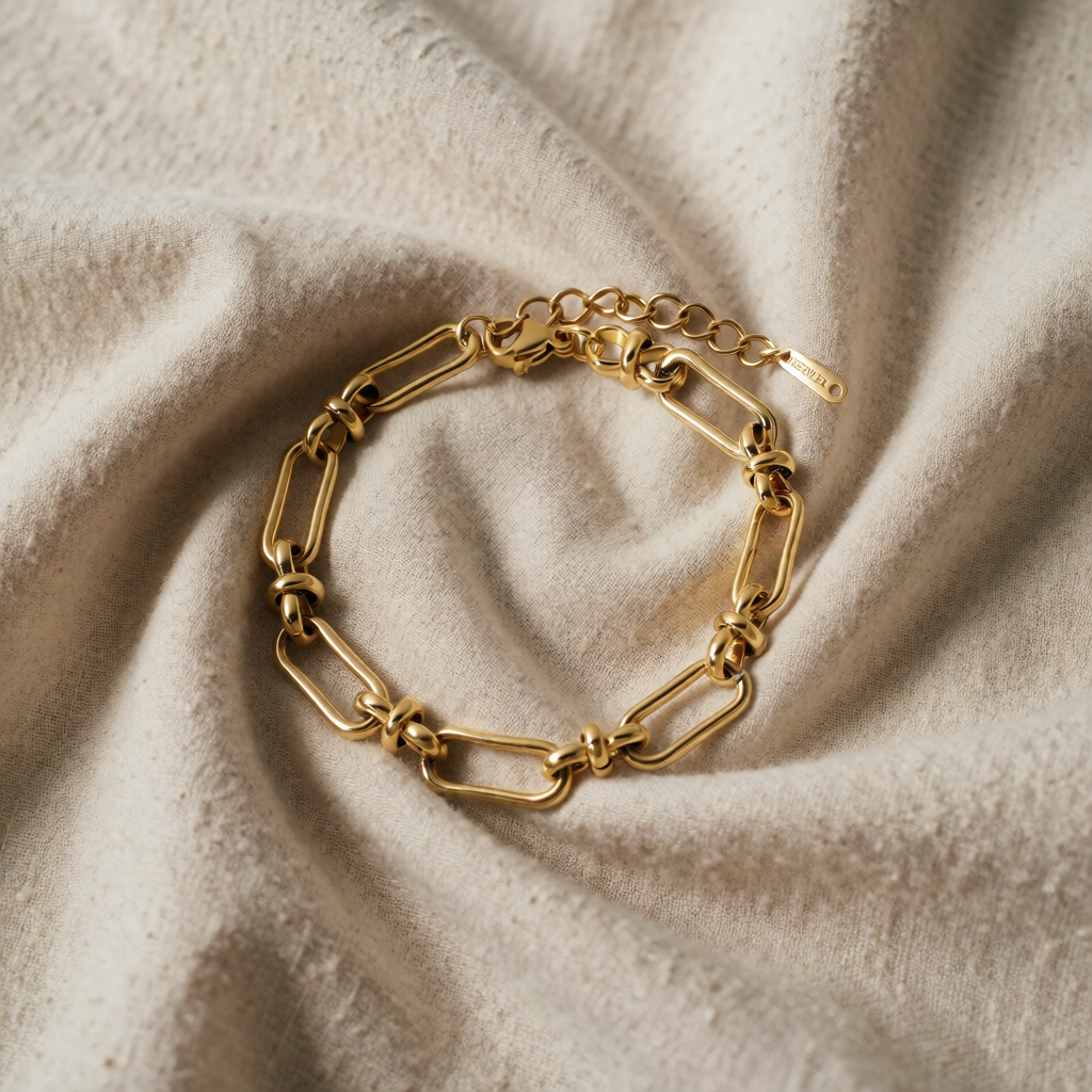 Gold Link Bracelet Méabh