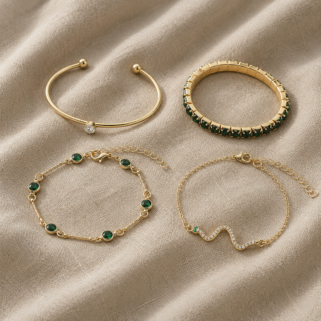 Gold Bracelet Set Nuala