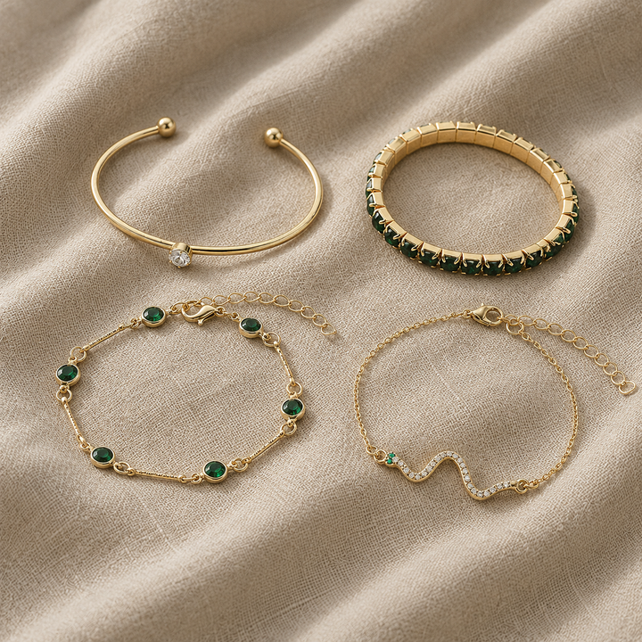 Gold Bracelet Set Nuala