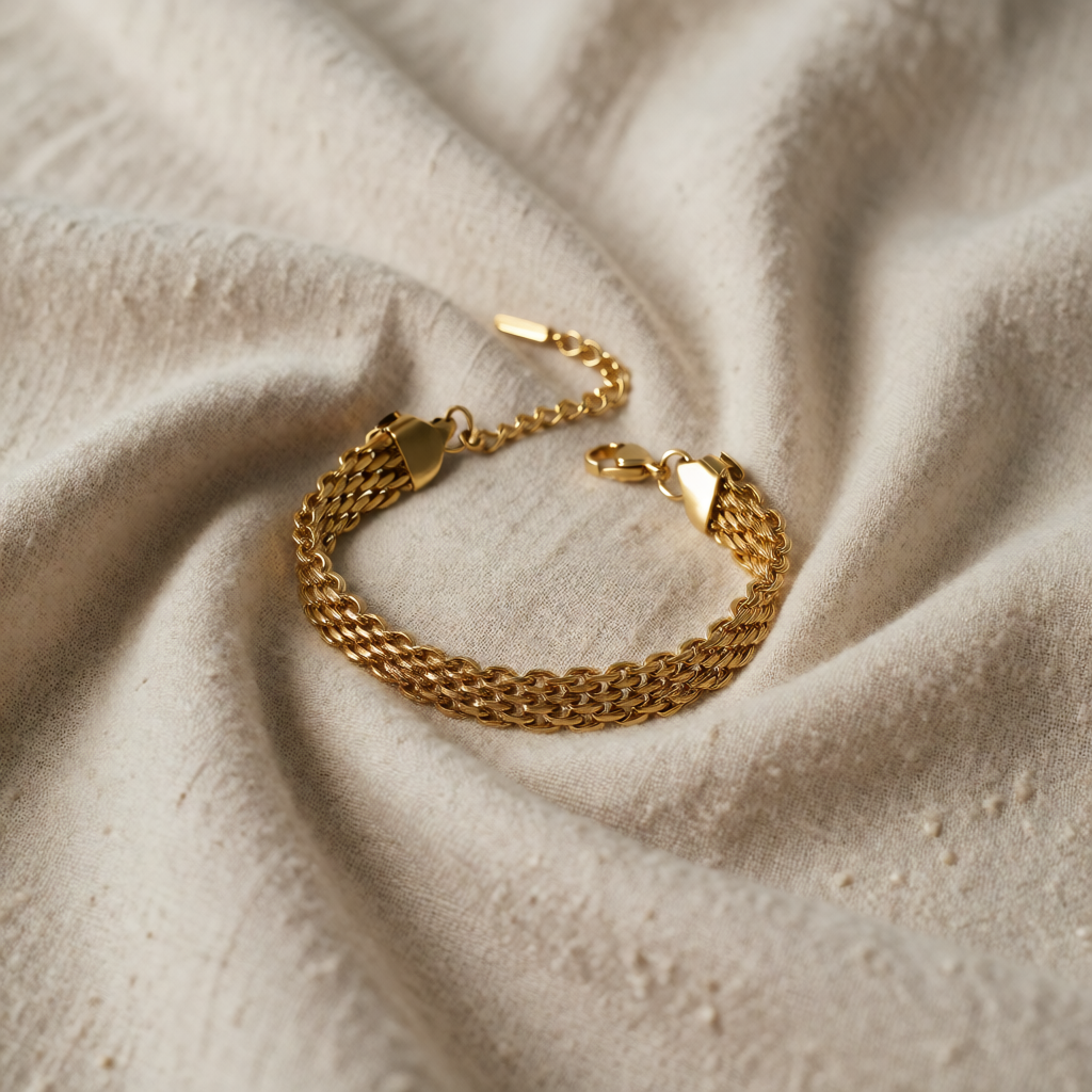 Gold Mesh Bracelet Niamh