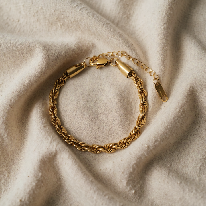 Gold Rope Chain Bracelet Béibhinn