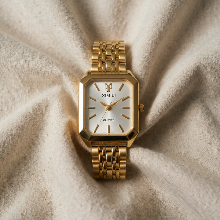 Gold Watch Sorcha with Rectangular Case