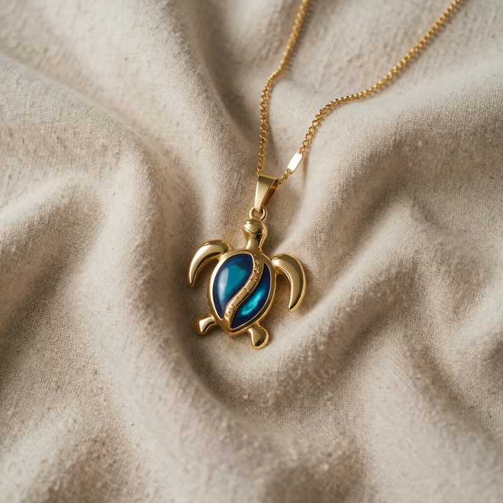 Gold Turtle Necklace Muirne