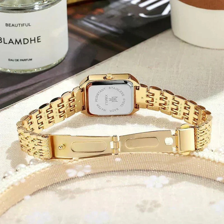 Gold Watch Sorcha with Rectangular Case