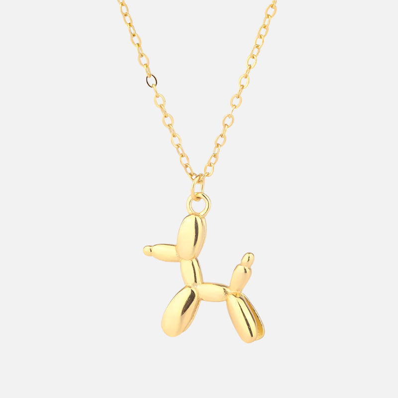Gold Necklace Béibhinn with Balloon Dog