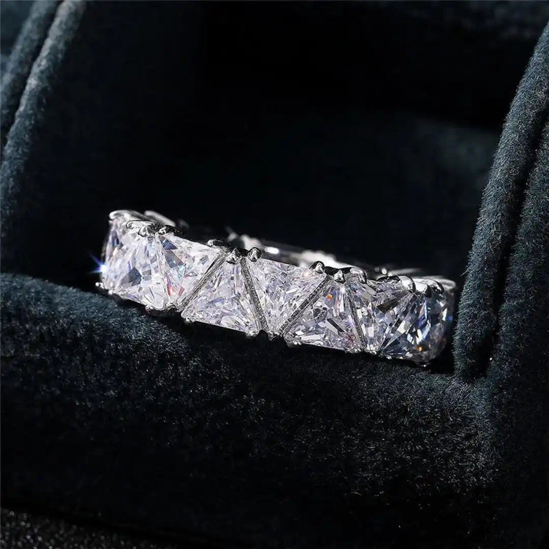 Stainless Steel Ring Sinéad with Crystals