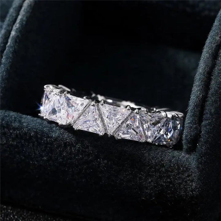 Stainless Steel Ring Sinéad with Crystals
