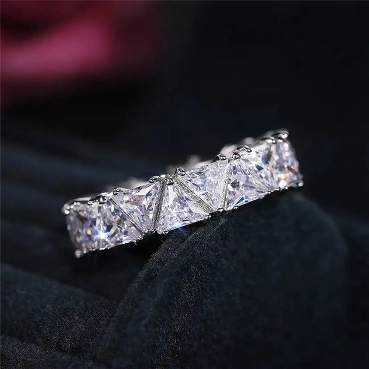 Stainless Steel Ring Sinéad with Crystals