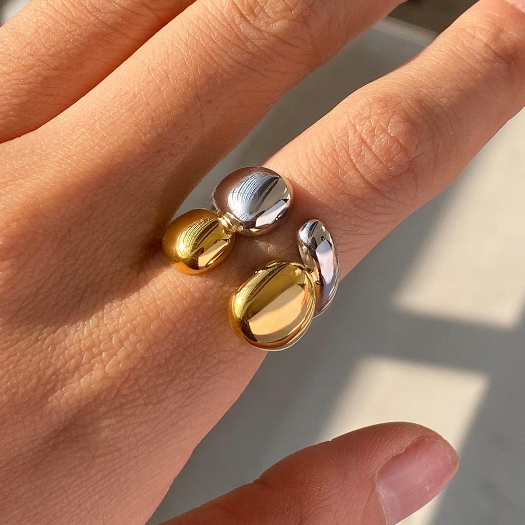 Gold & Silver Open Ring Nuala