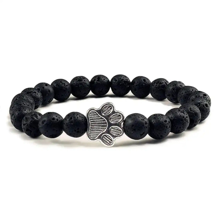 Turquoise Beaded Bracelet Gráinne with Paw Print
