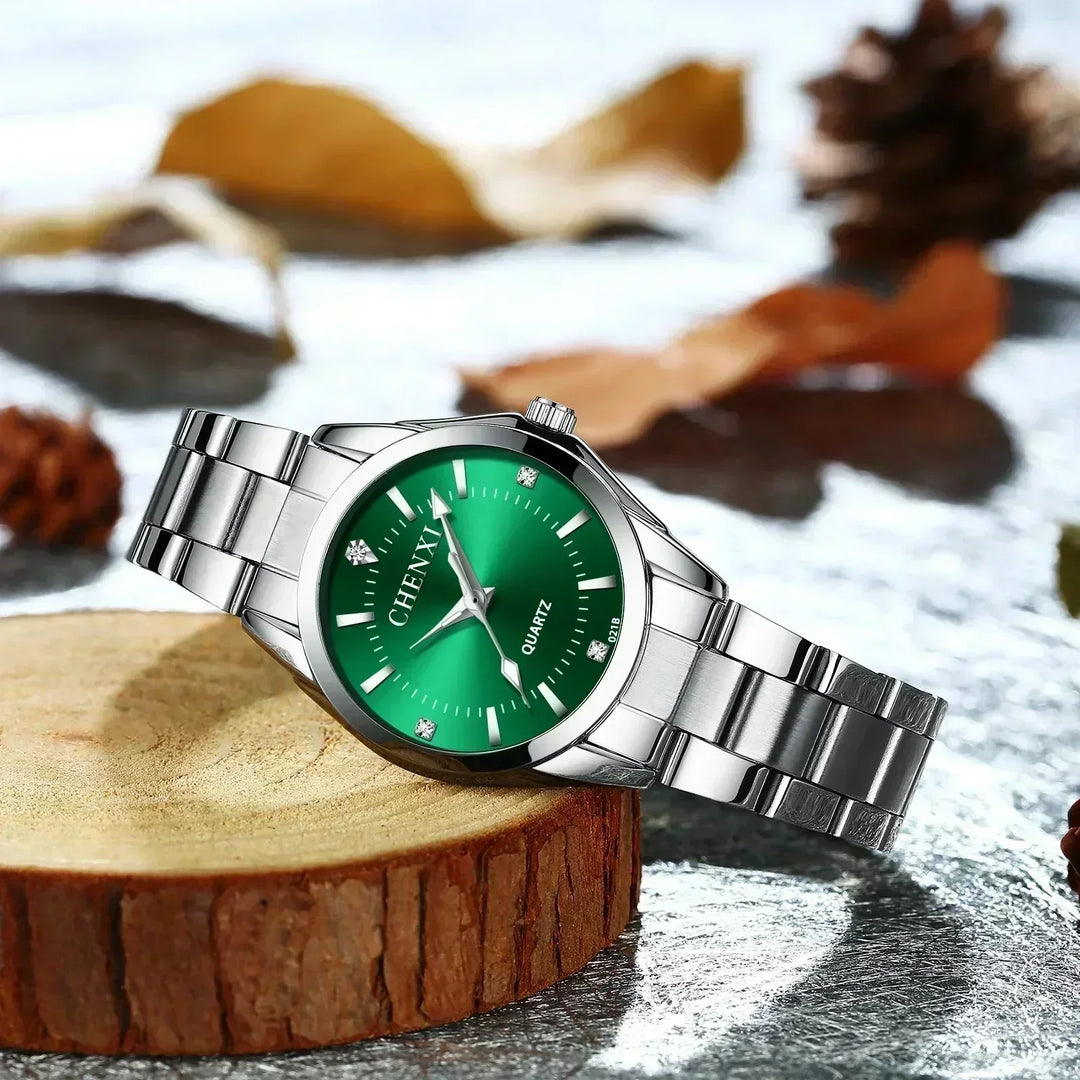 Stainless Steel Watch Saoirse with Blue Dial